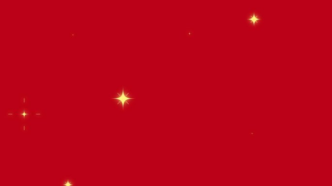 垂直圣诞星星闪烁在红色背景循环