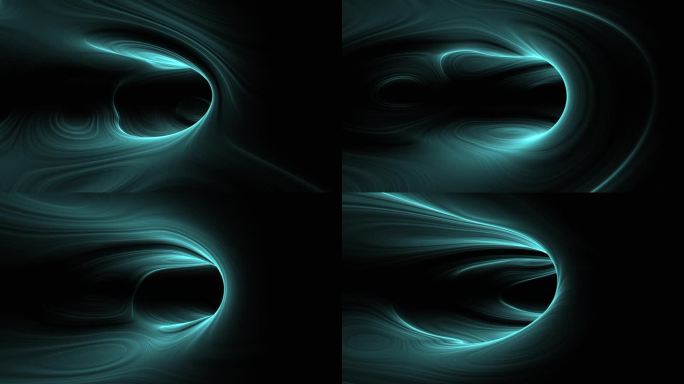 旋转蓝色漩涡的圆形能量模式