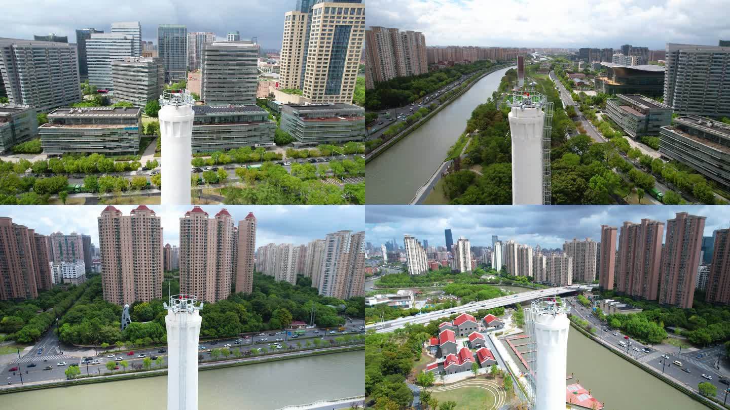 上海长风生态商务区1号2号滨河绿地苏州河