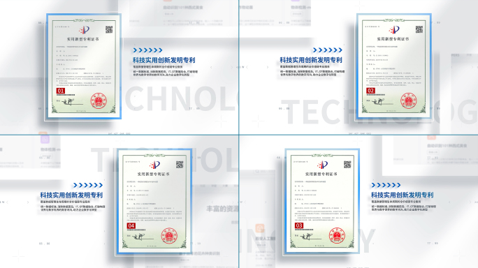 光影干净文件证书展示