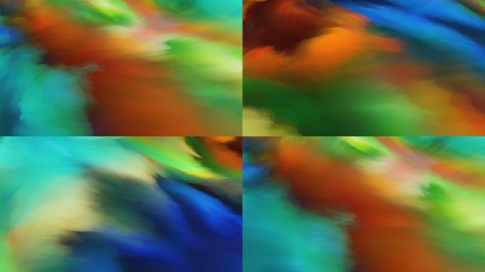 4K抽象背景炫彩色块波浪流动艺术背景22