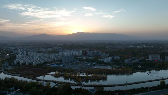 黑河湿地水库 甘肃张掖