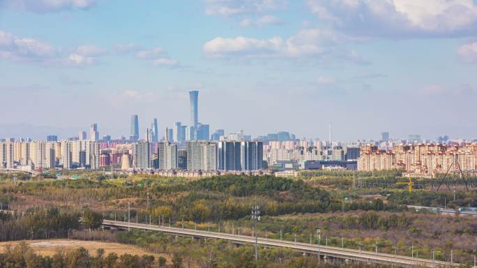 北京京津唐高速与CBD商务区高清延时