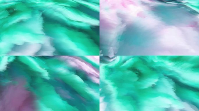 4K抽象背景炫彩色块波浪流动艺术背景43