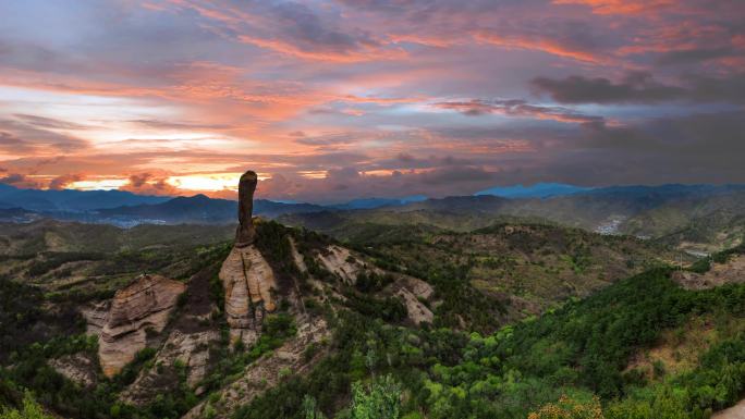 承德 地标 航拍 避暑山庄 魁星楼