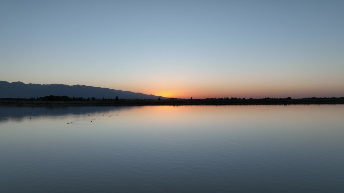 黑河湿地水库 甘肃张掖