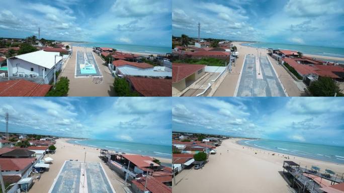 巴西北部里奥格兰德河纳塔尔的加林浩斯海滩。