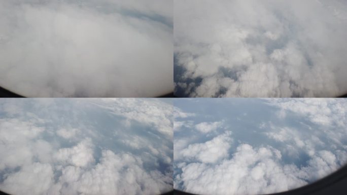 云层 飞机 飞行 平流层 高空 云海 云