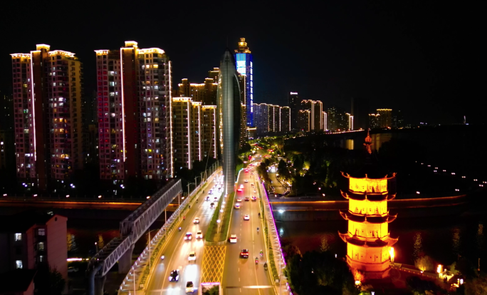 芜湖临江桥夜景