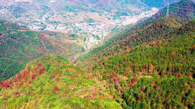 浙江天台山南黄古道，沿途风光