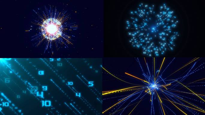 【8种】数字粒子丨代码粒子