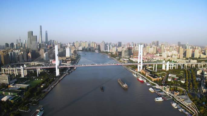 4k原素材-上海南浦大桥