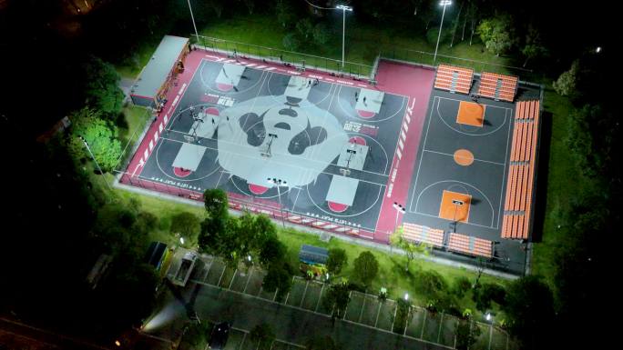 成都高新区洛克体育公园航拍4K御三