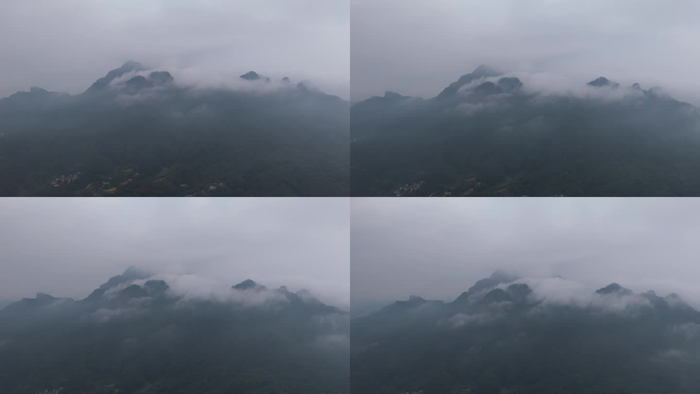云雾缭绕笼罩山头都峤山云海