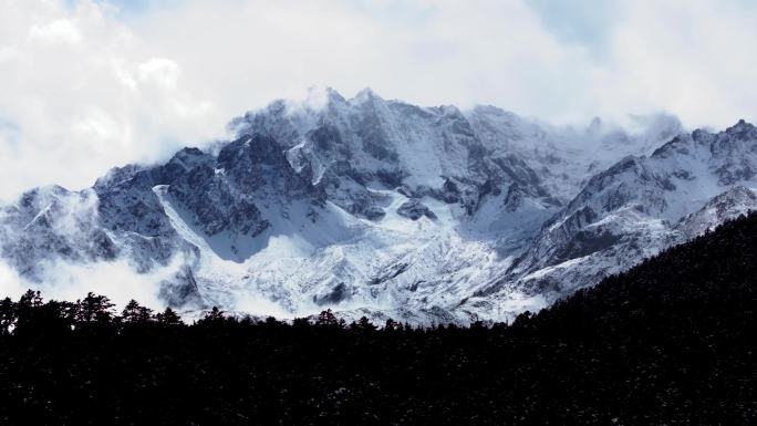 航拍 雪山