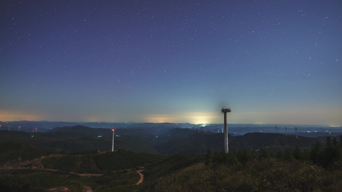 龙塘山星空延时