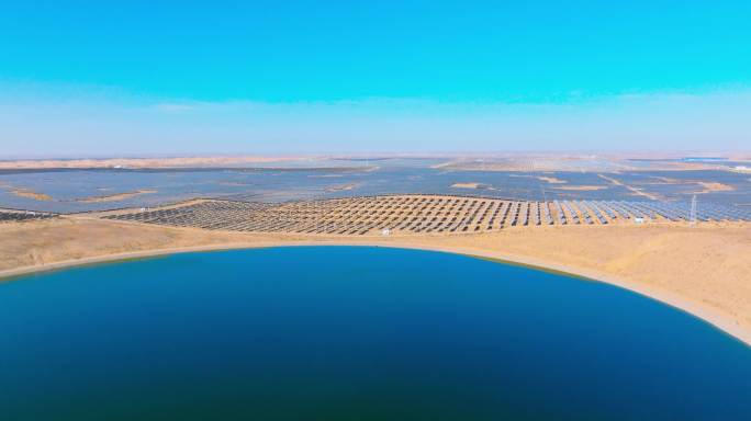 沙漠太阳能电池板月亮湖5.1K