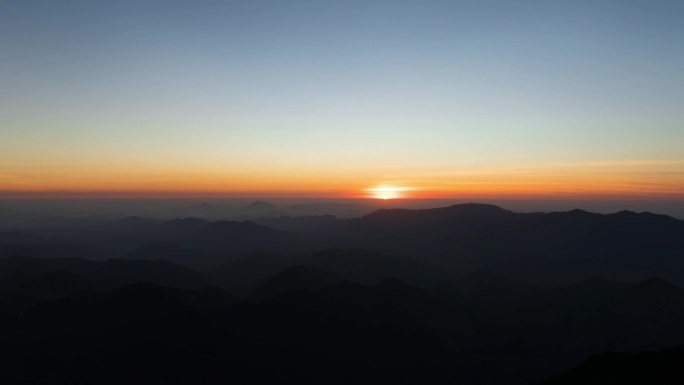 清凉峰日出