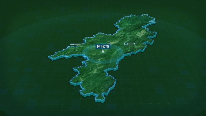 湖南省怀化市面积人口信息区位地图展示