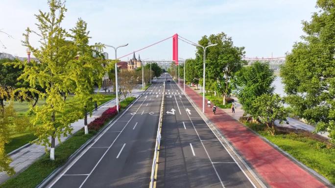 张坝滨江路骑游道