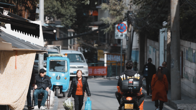 城市街道街景生活气息