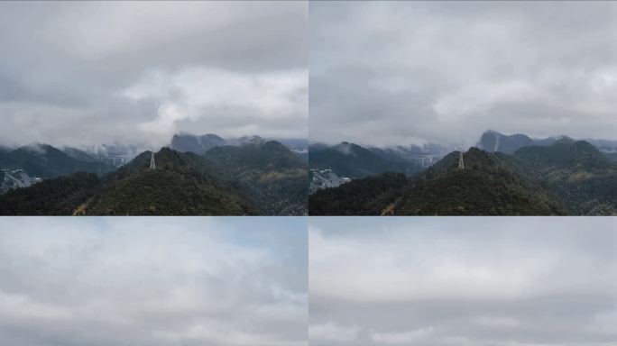 大山深处云雾翻涌雨后延时