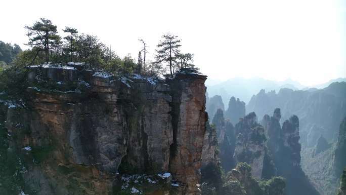 张家界武陵源风景区神堂湾航拍