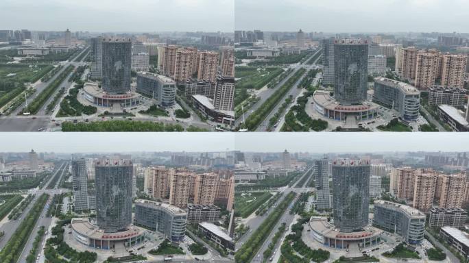 创业大厦榆林高新区政务服务中心4K航拍