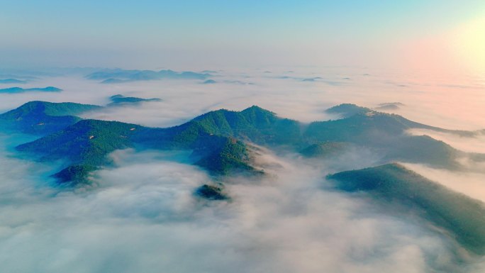 千里江山图 今日陕北 云山雾海 晨雾日出