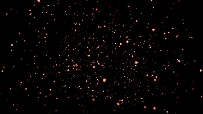 红色冲屏光斑粒子动效特效视频元素