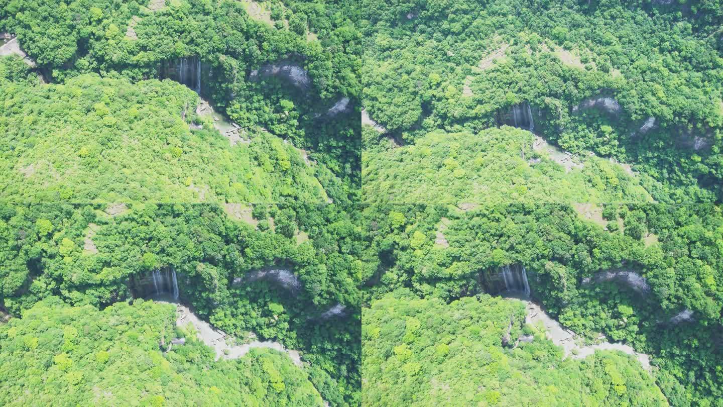 4K三峡大瀑布自然瀑布水峡谷峭壁视频