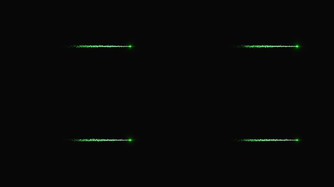4K绿色光效光线横向左通道视频