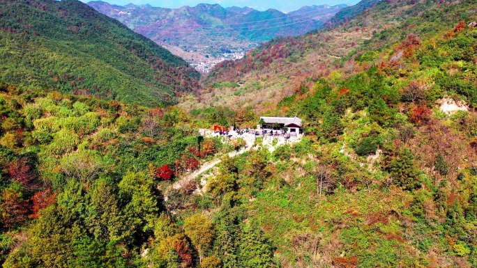 浙江天台山南黄古道，沿途风光