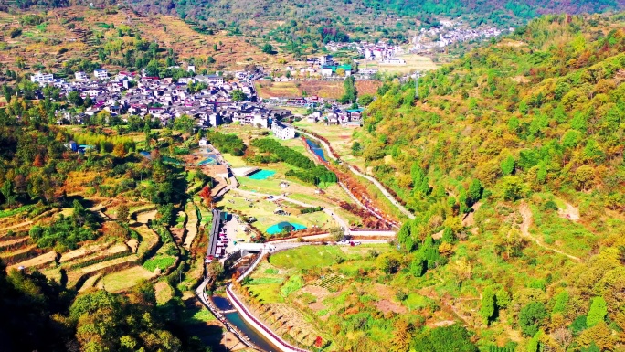 浙江天台山南黄古道，沿途风光