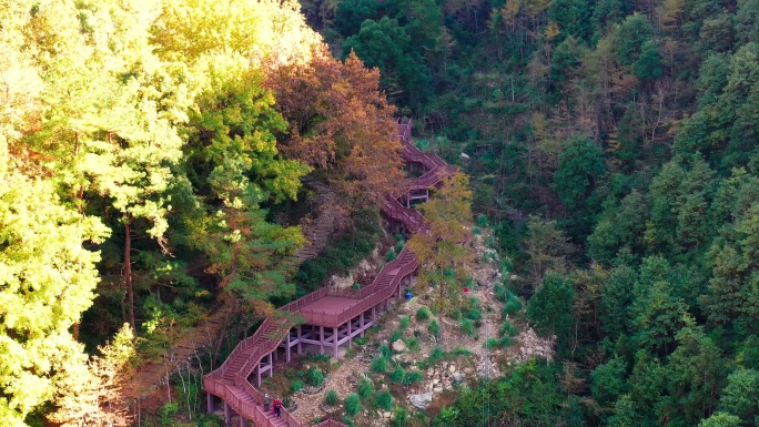 浙江天台山南黄古道，沿途风光