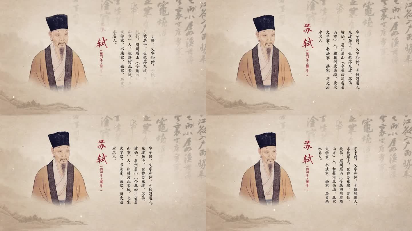 古代人物介绍苏轼苏东坡