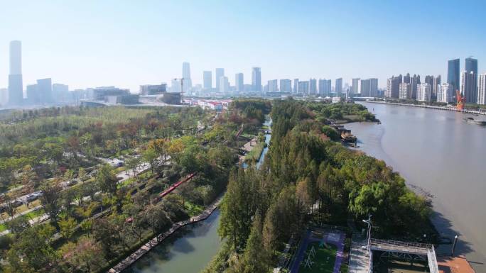 4k原素材-上海后滩湿地公园