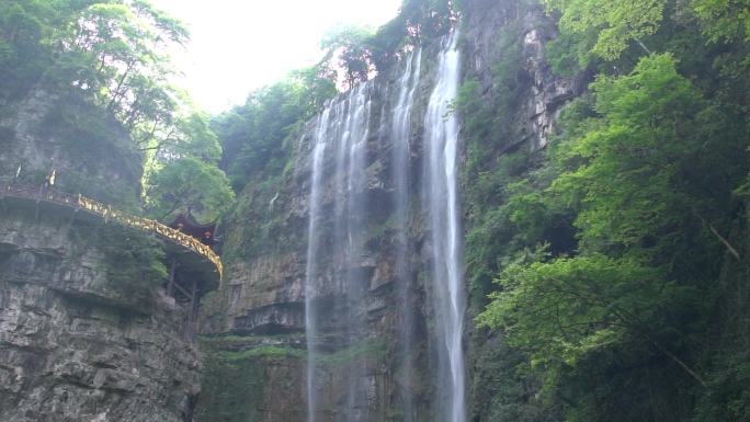 4K宜昌三峡大瀑布水流水瀑布自然风光视频