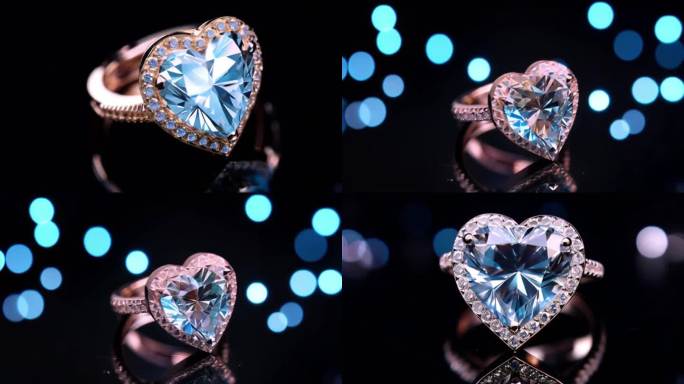 钻石戒指珠宝浪漫宝石爱情闪亮首饰礼物婚戒