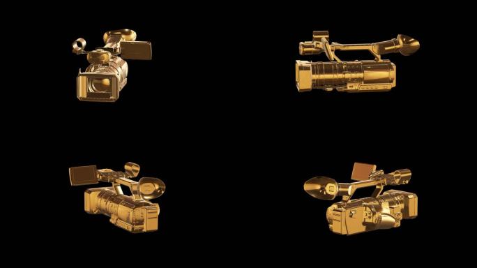 摄像机黄金版效果展示通道素材