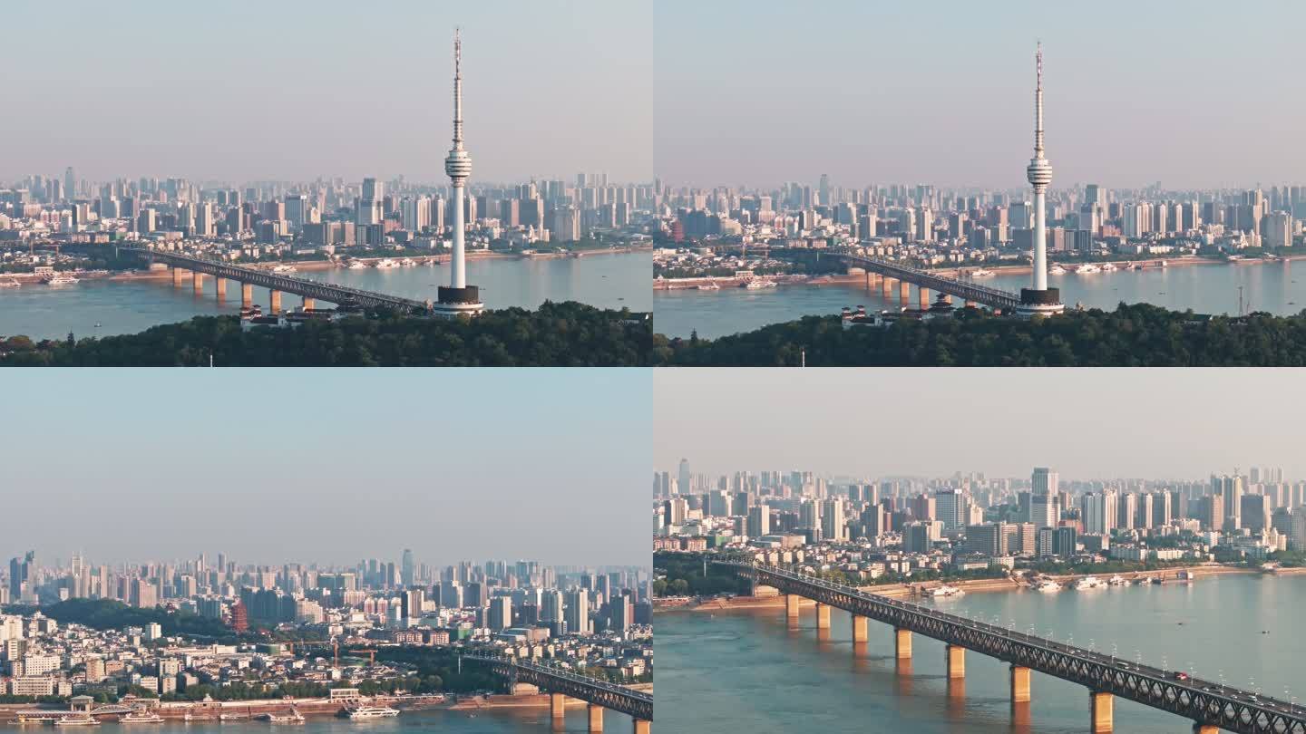 【4k】武汉长江大桥 龟山电视塔