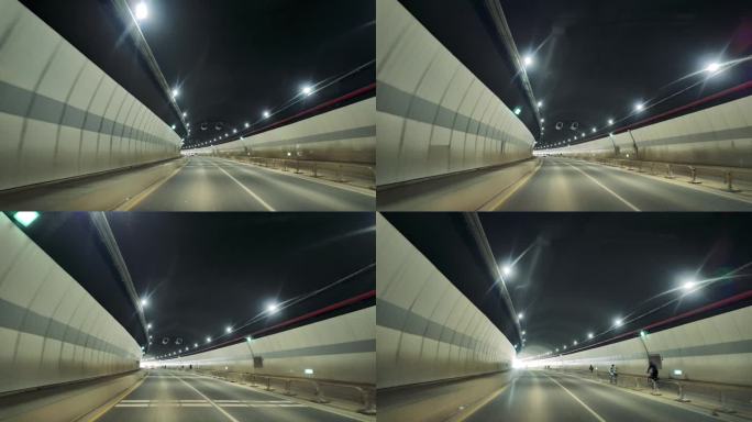超高清行车拍摄宝坪南路隧道