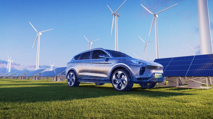新能源汽车充电低碳环保碳达峰清洁能源AE