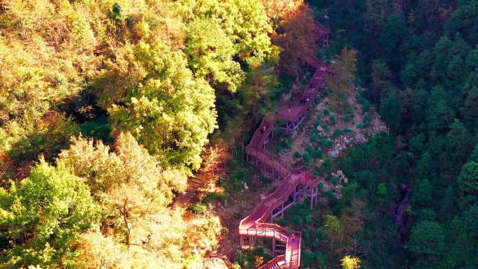 浙江天台山南黄古道，沿途风光