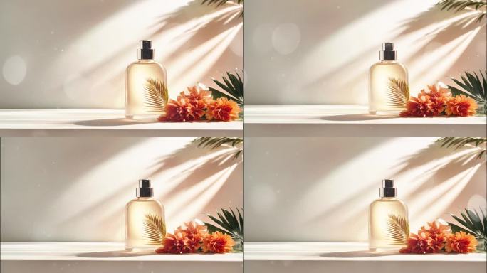 4K高端奢侈香水概念背景视频
