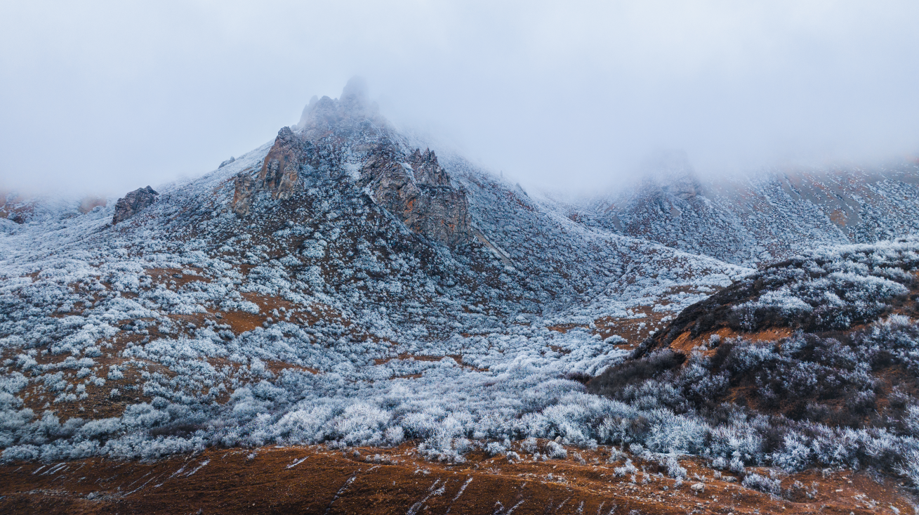 雪山 川西 航拍中国 自然分光 山川湖泊