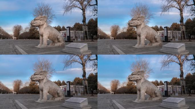 4K-明十三陵神道石像生麒麟延时