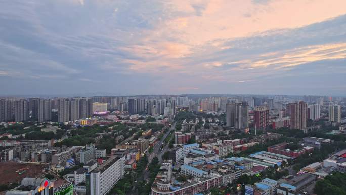 河南洛阳涧西区城市建筑航拍