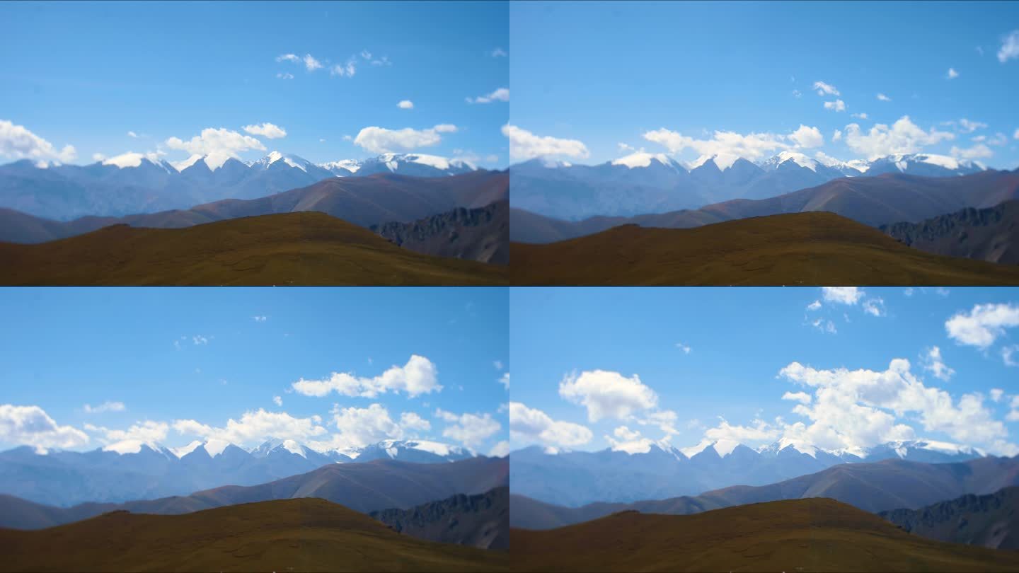 壮美大山延时摄影新疆高原风光4K