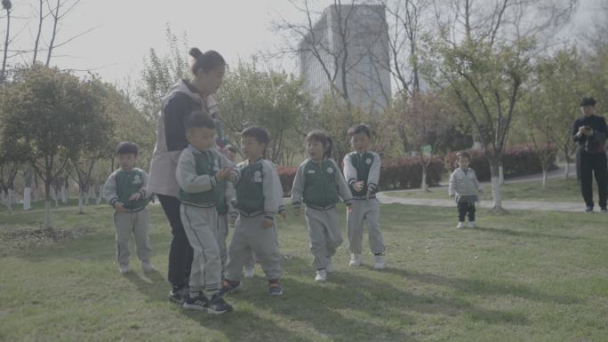 幼儿园校园生活儿童学校欢快4K素材